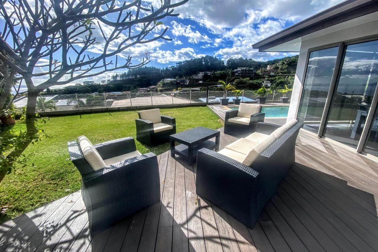 Villa Tiki Wonderfull Sea View Punaauia  Dış mekan fotoğraf