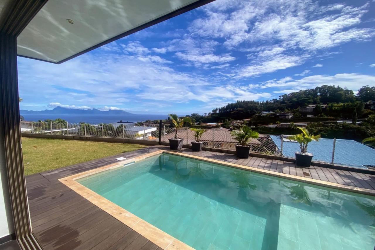 Villa Tiki Wonderfull Sea View Punaauia  Dış mekan fotoğraf