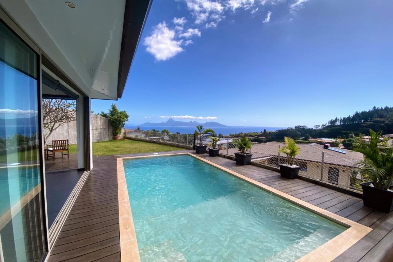 Villa Tiki Wonderfull Sea View Punaauia  Dış mekan fotoğraf