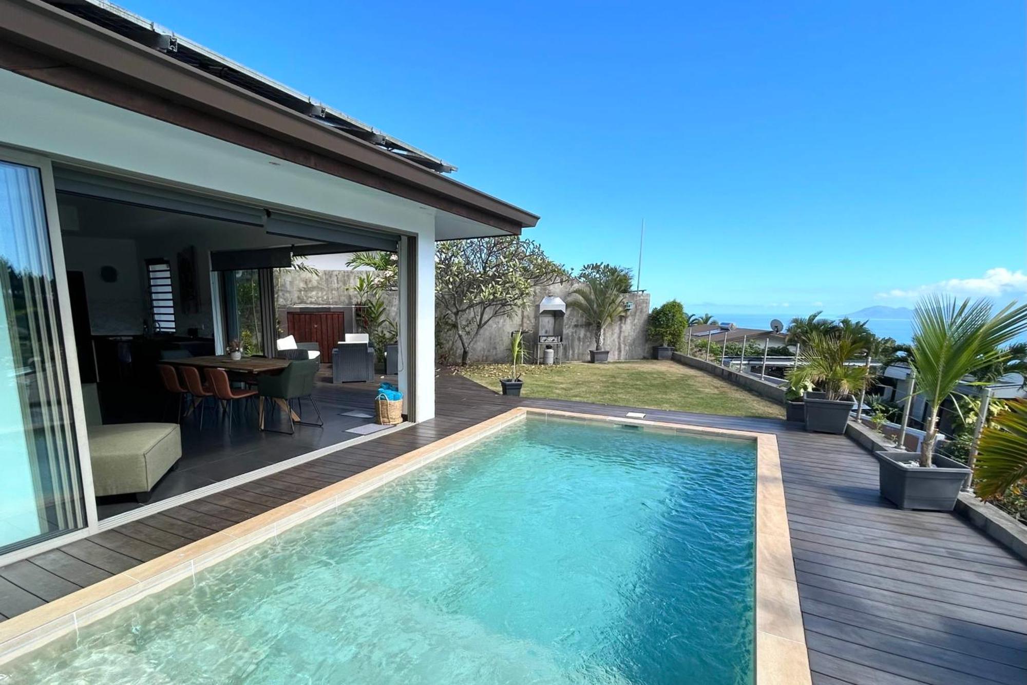 Villa Tiki Wonderfull Sea View Punaauia  Dış mekan fotoğraf