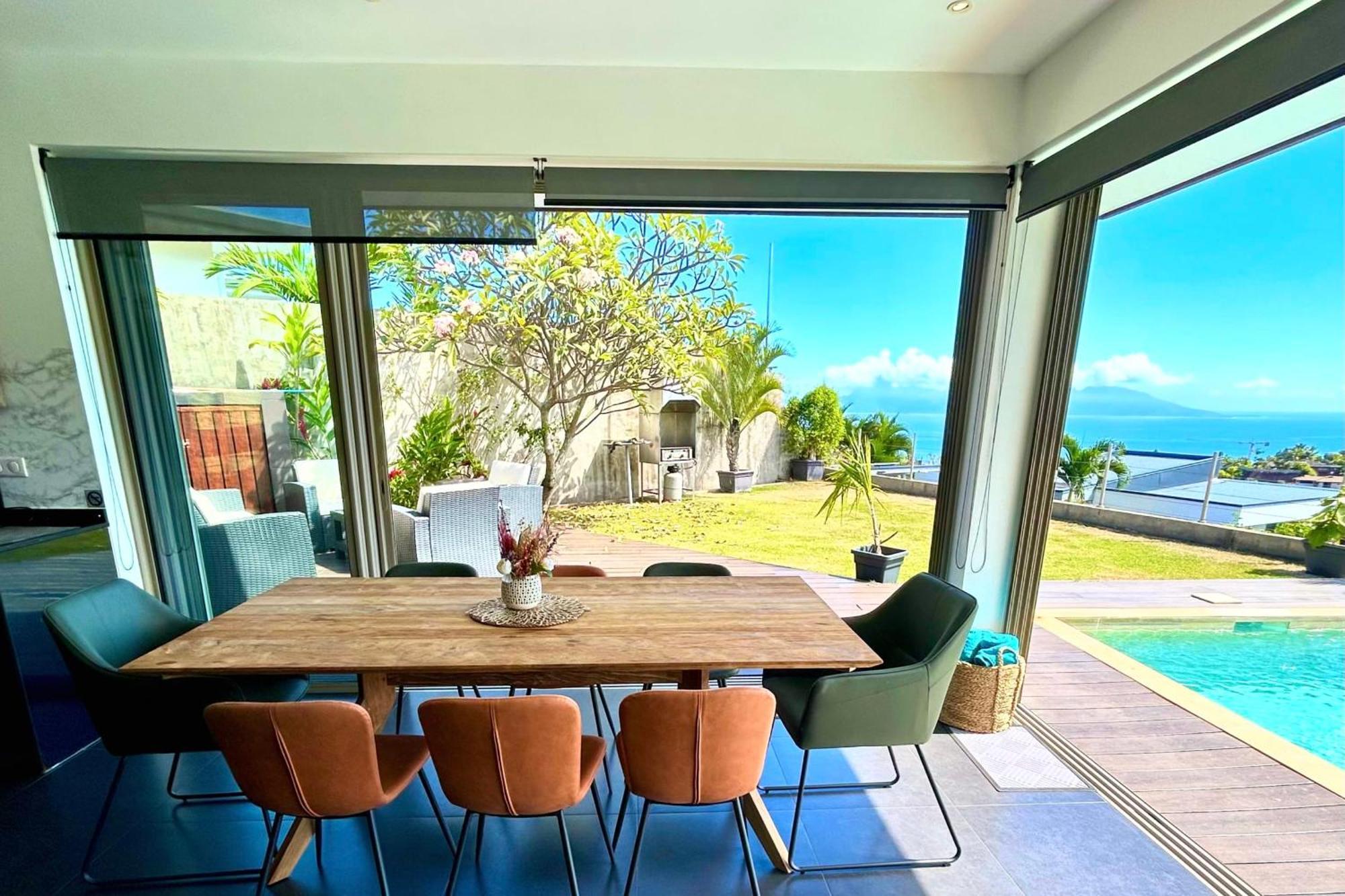 Villa Tiki Wonderfull Sea View Punaauia  Dış mekan fotoğraf